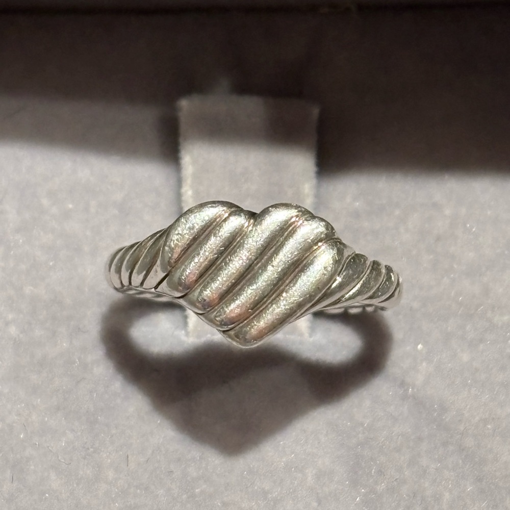 David Yurman Silver Sculpted Ring